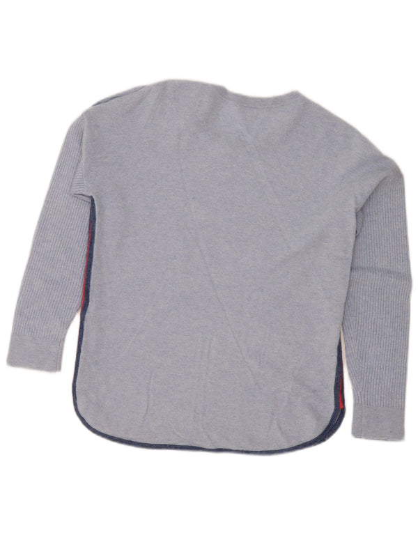 Maglione maglione con scollo a barca da donna di White Stuff UK 10 Piccolo blu screziato