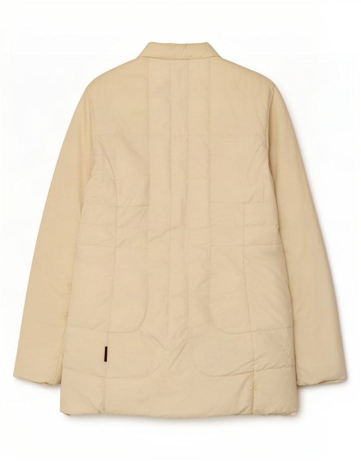 Moncler Giacca imbottita da donna taglia 2 media in poliammide bianco sporco