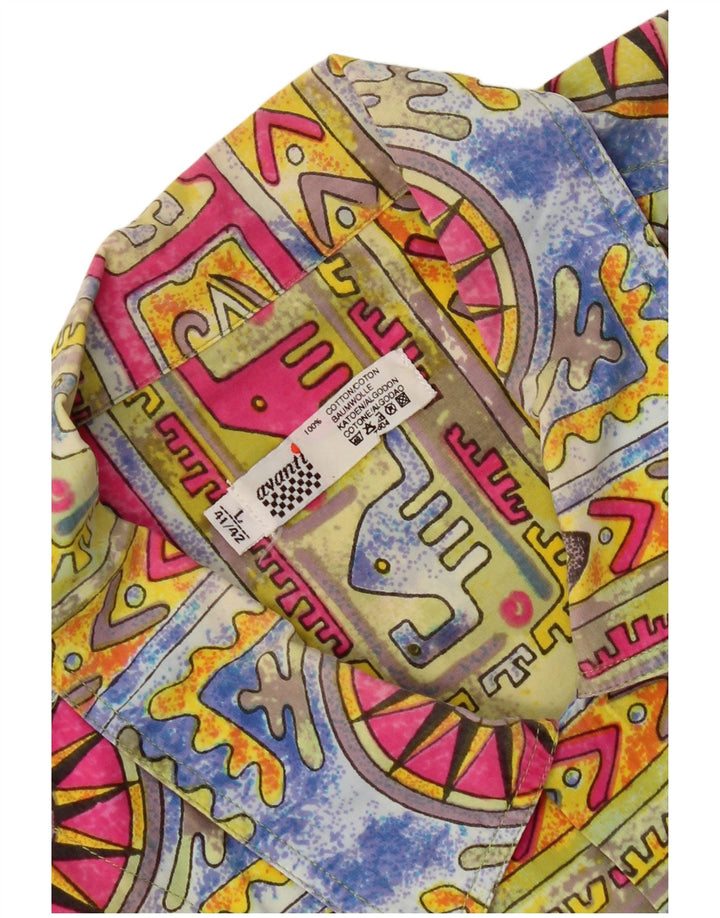 Camicia da uomo Avanti con motivo astratto taglia 41/42 grande multicolore