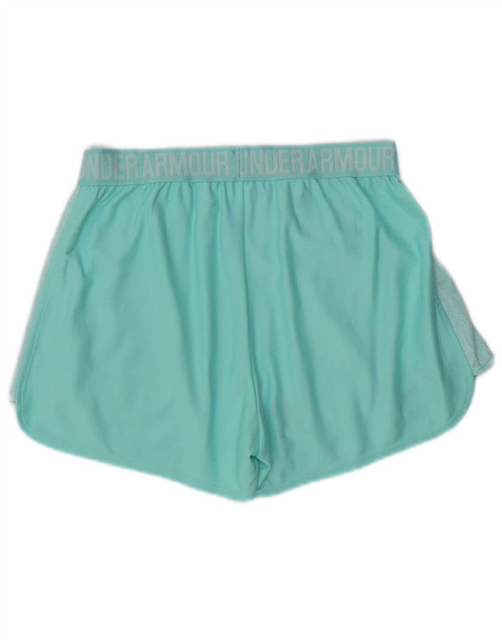 Pantaloncini sportivi UNDER ARMOUR da donna Heat Gear Graphic UK 8 piccoli turchese