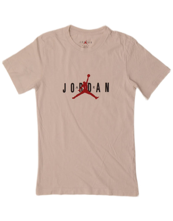 Jordan Mens Graphic T-Shirt Top XS White Cotton
