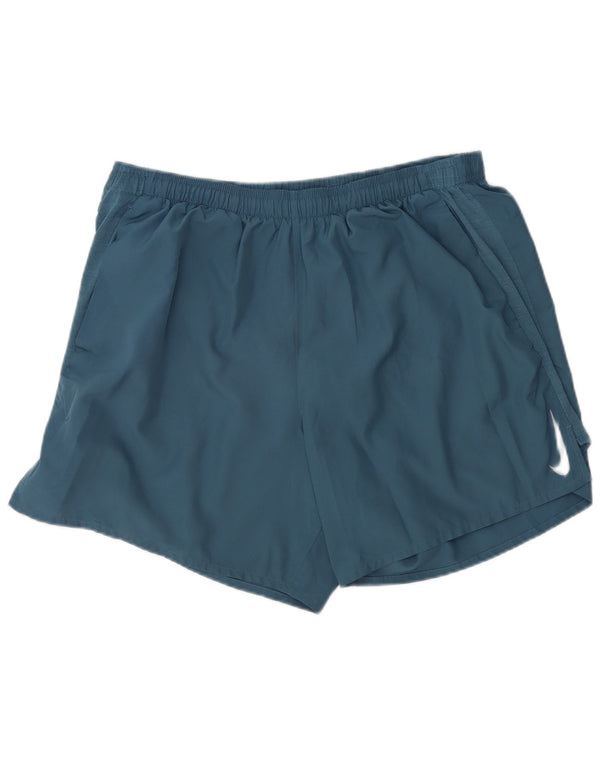 Pantaloncini sportivi Nike Dri Fit da uomo 2XL blu poliestere