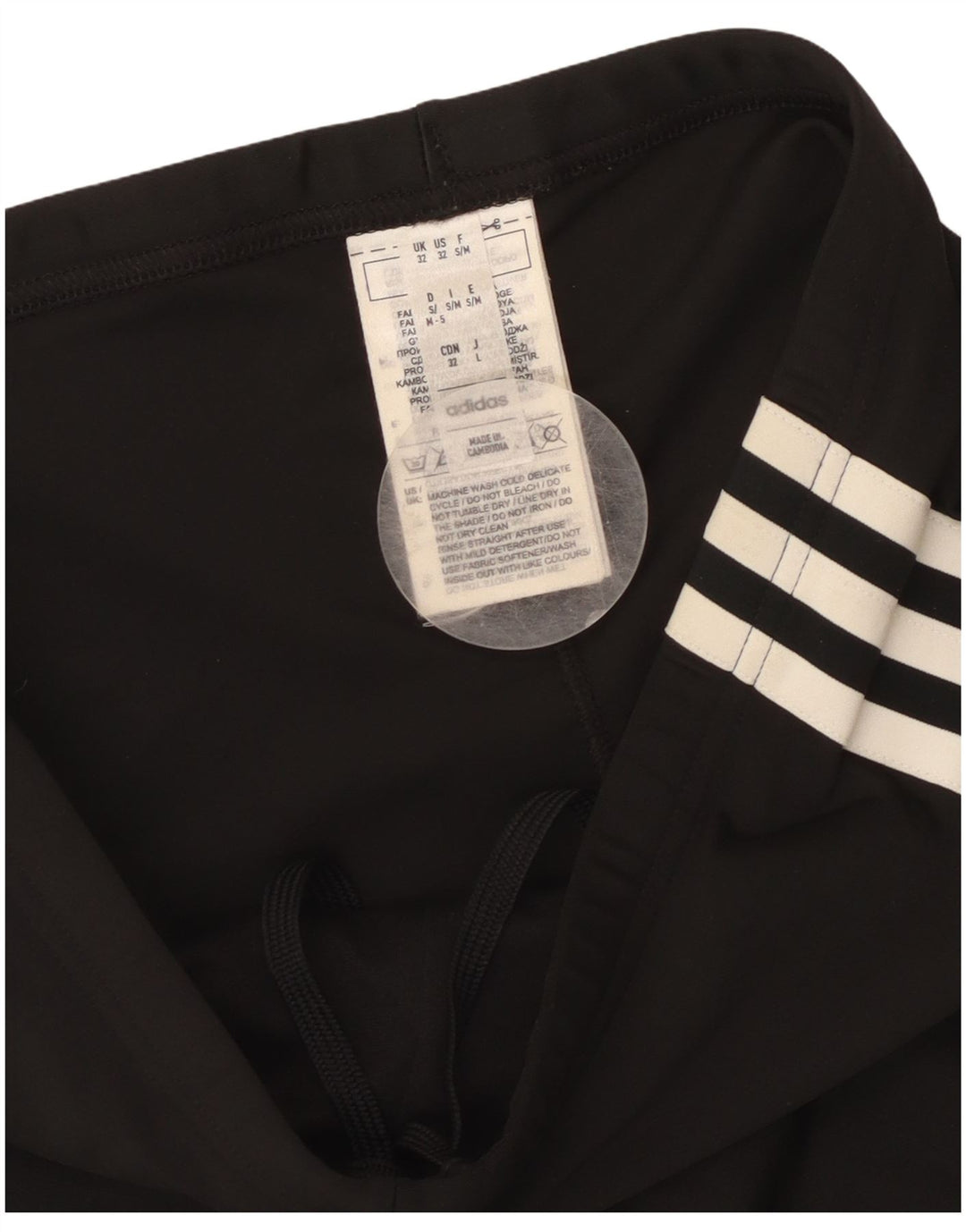 ADIDAS Mens Sport Shorts XS Black Polyester