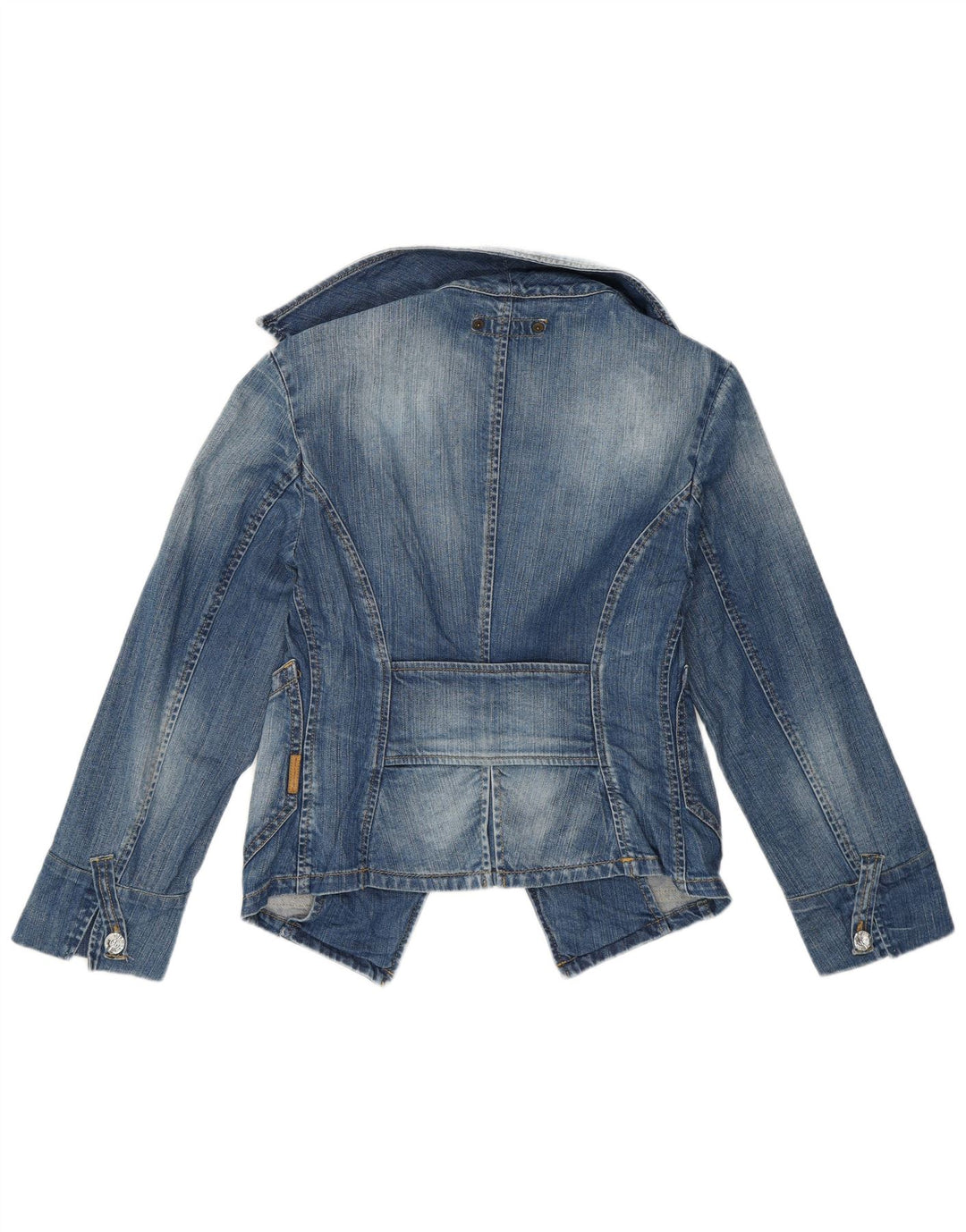 Giacca blazer in denim corto da donna Fornarina UK 8 piccola blu
