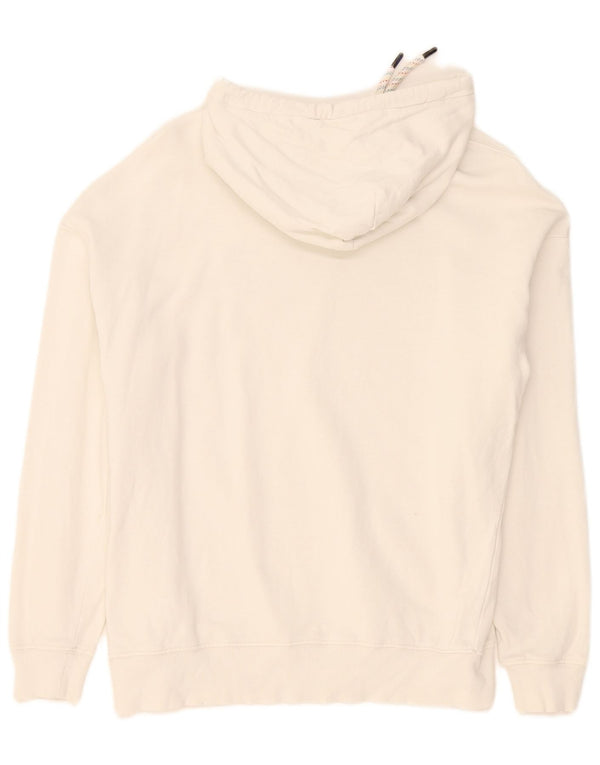 Maglione con cappuccio grafico da uomo Lee piccolo bianco