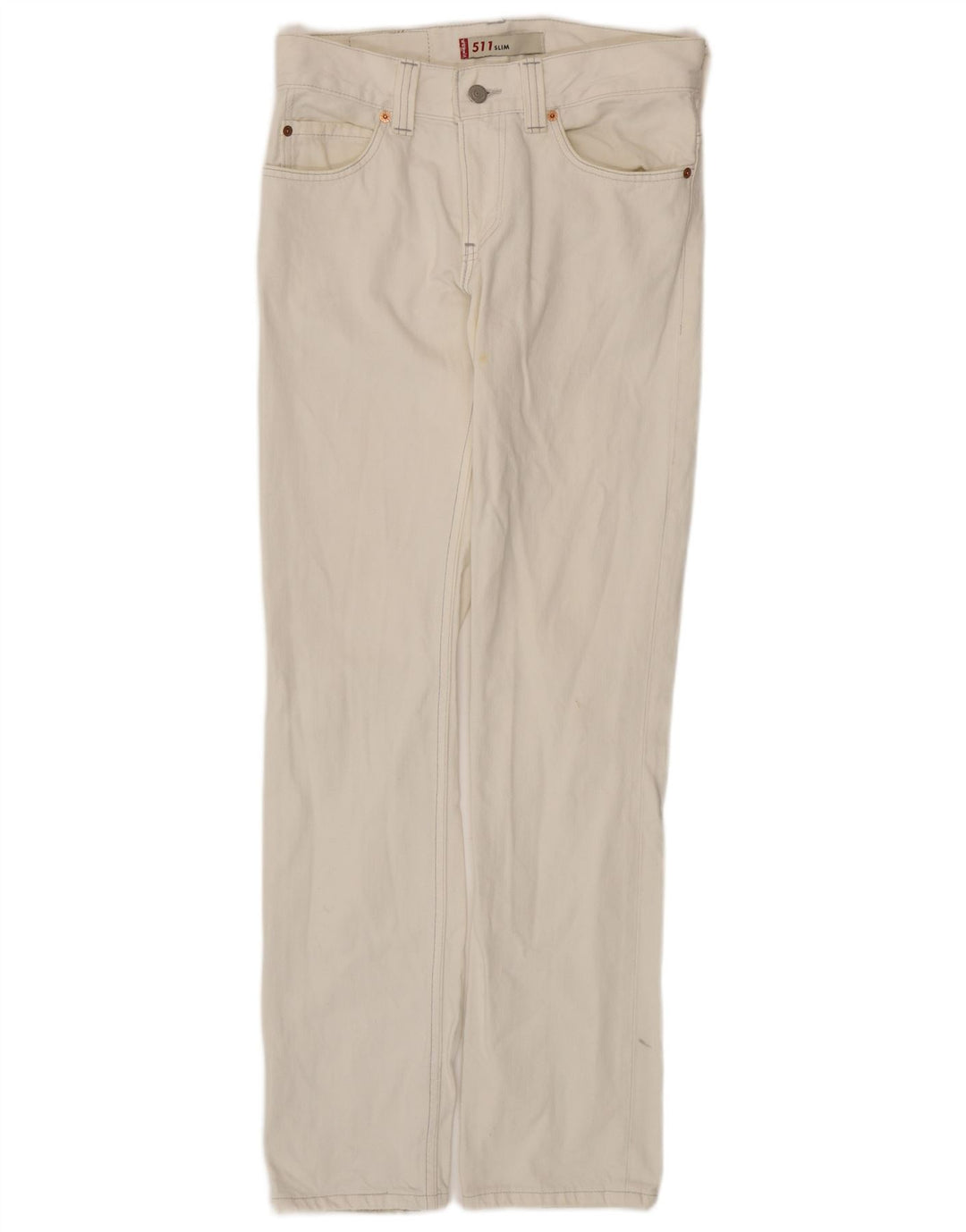 LEVI'S Jeans 511 slim da uomo W31 L34 cotone bianco sporco