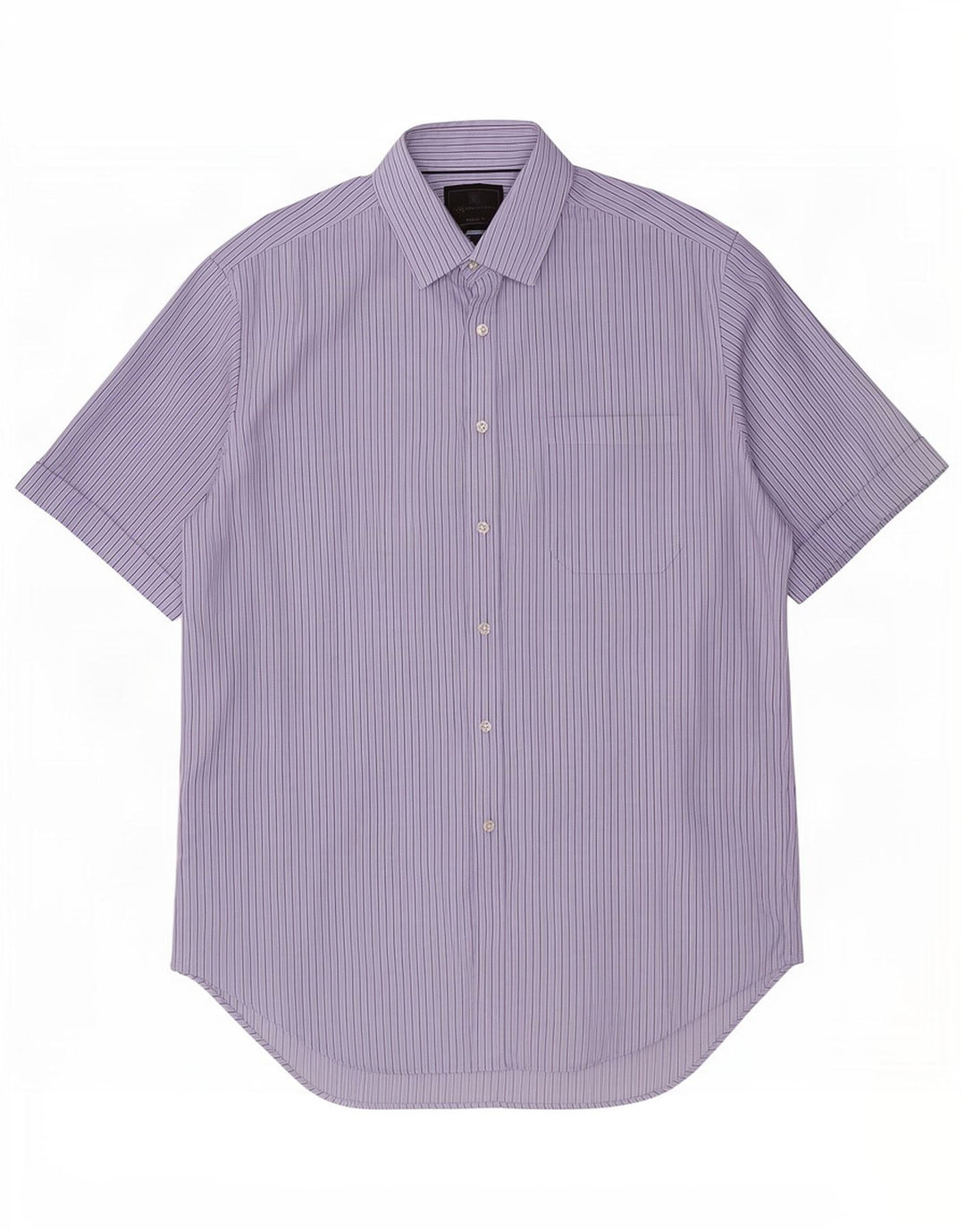 Camicia a maniche corte da uomo Marks & Spencer taglia 16 41 grande gessato blu