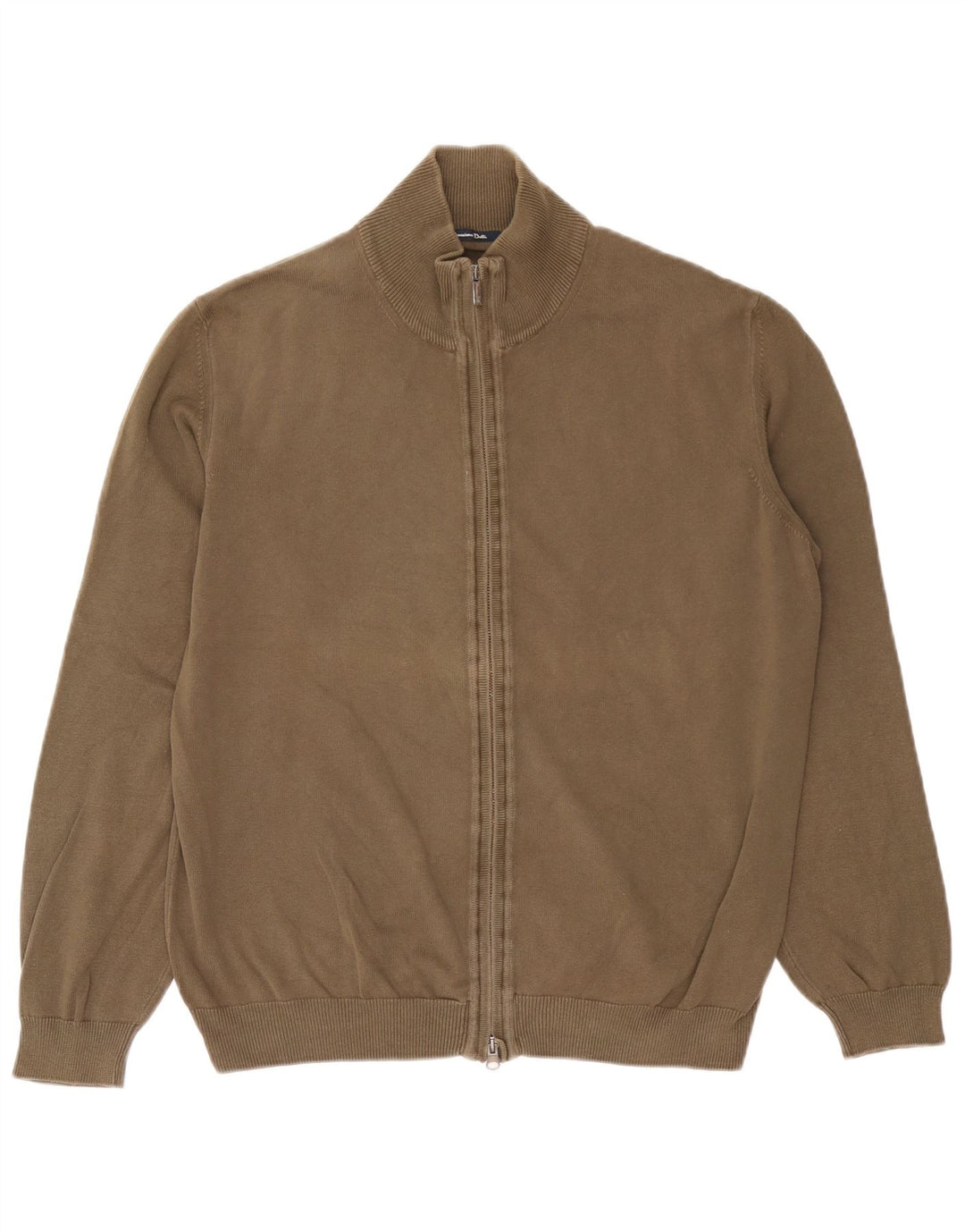 Maglione cardigan da uomo Massimo Dutti grande cotone kaki