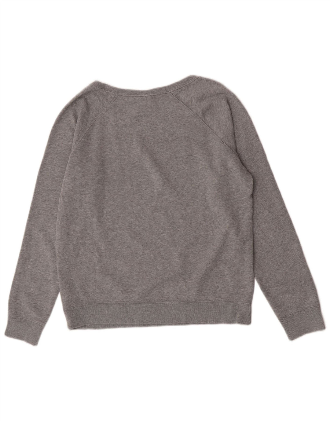 Felpa Nike da donna con grafica ampia e vestibilità ampia, UK 14, cotone grigio medio