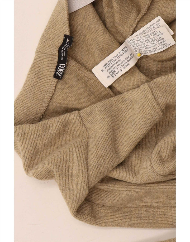 Pantaloni da tuta da donna Zara in poliestere beige medio