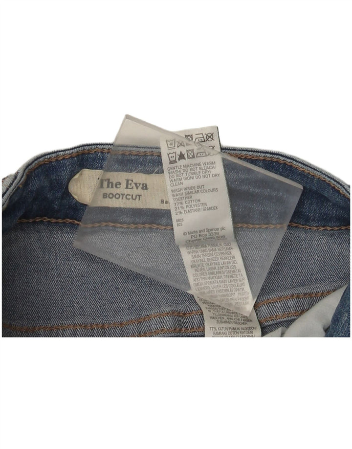 Marks & Spencer Donna The Ivy Bootcut Jeans UK 12 Medio W30 L29 Blu
