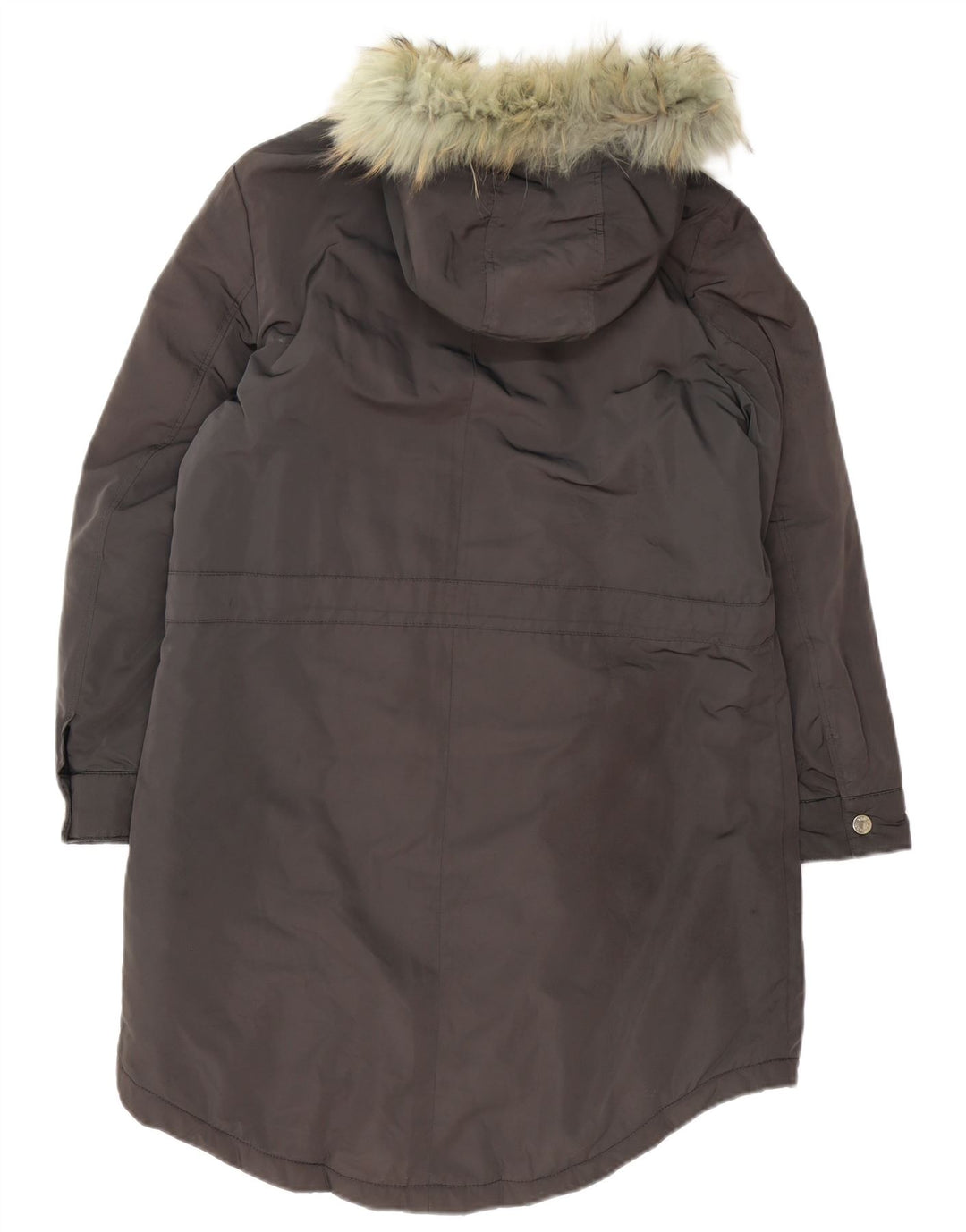Cappotto Imbottito Oversize con Cappuccio Donna Trussardi IT 44 Nylon Marrone Medio