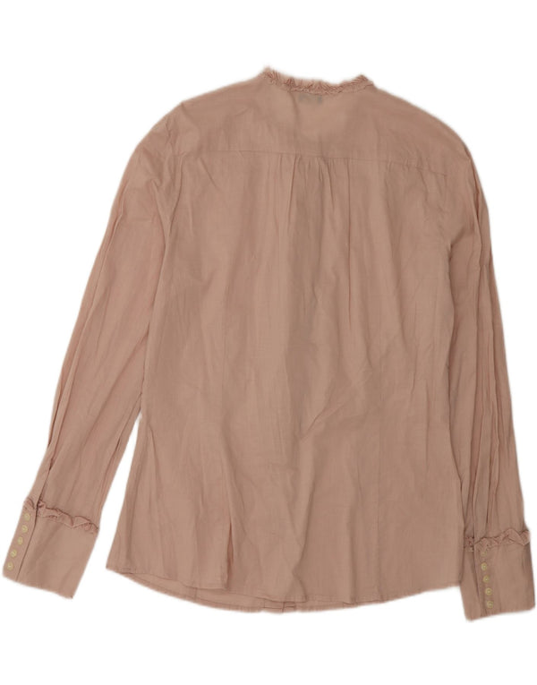 Camicetta da donna con volant sul davanti Benetton UK 14 Large Rosa