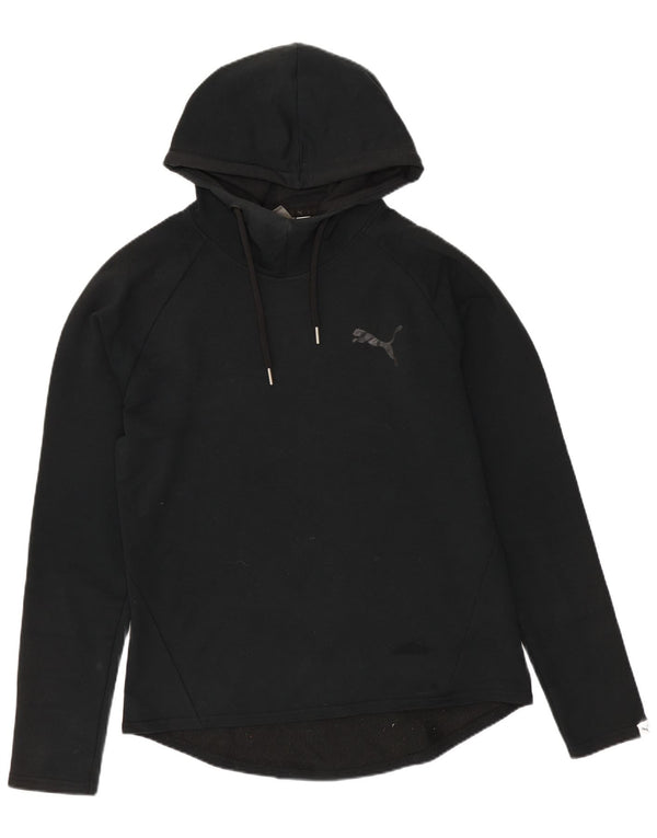 Felpa con cappuccio da donna PUMA UK 10 piccola in cotone nero