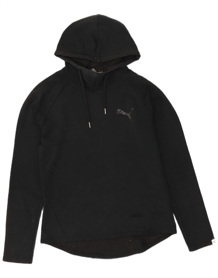 Felpa con cappuccio da donna PUMA UK 10 piccola in cotone nero