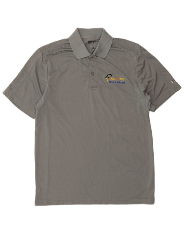 Polo da uomo Izod piccola grigia in poliestere