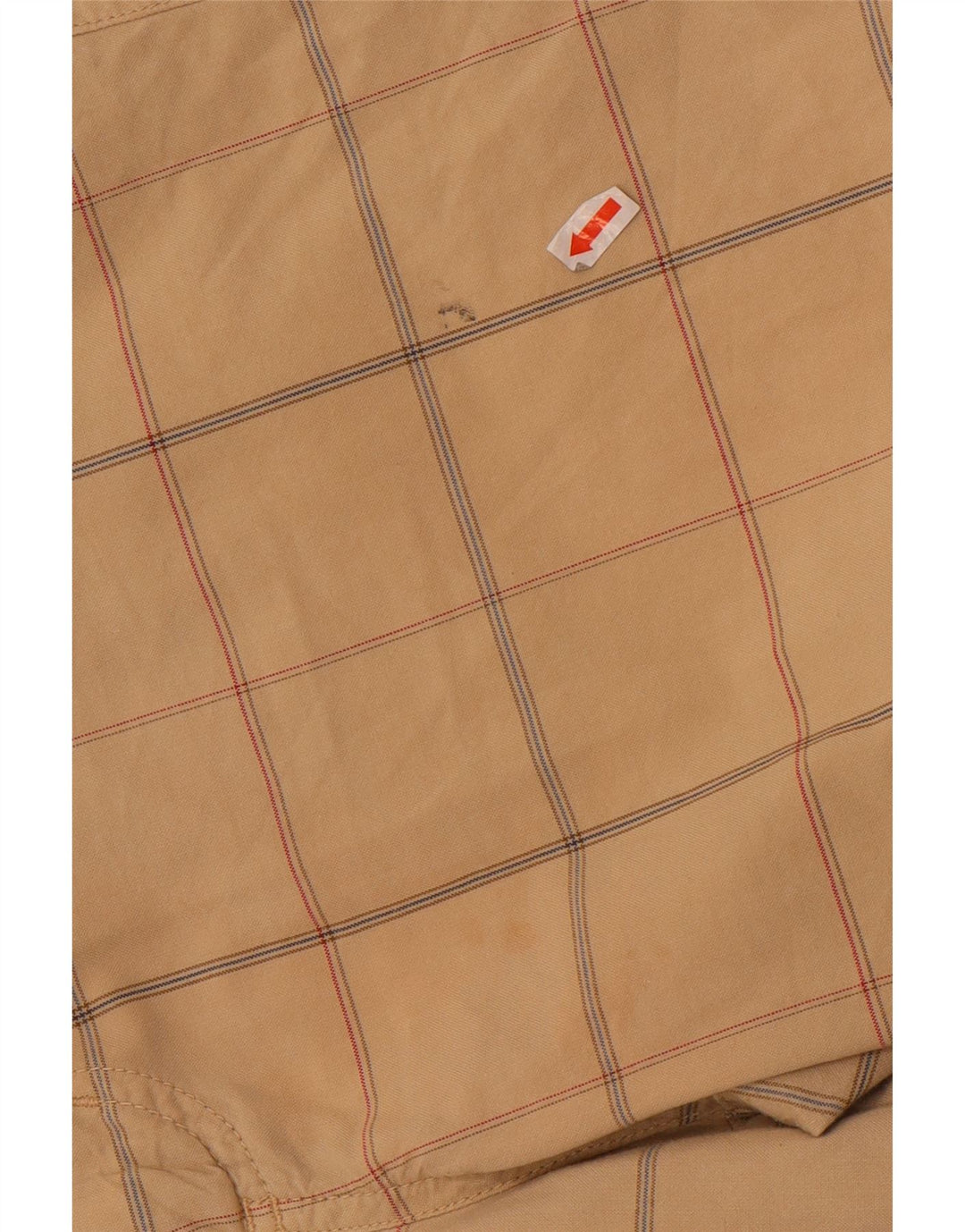 Pantaloncini chino da uomo Converse medi W32 in cotone a quadri beige