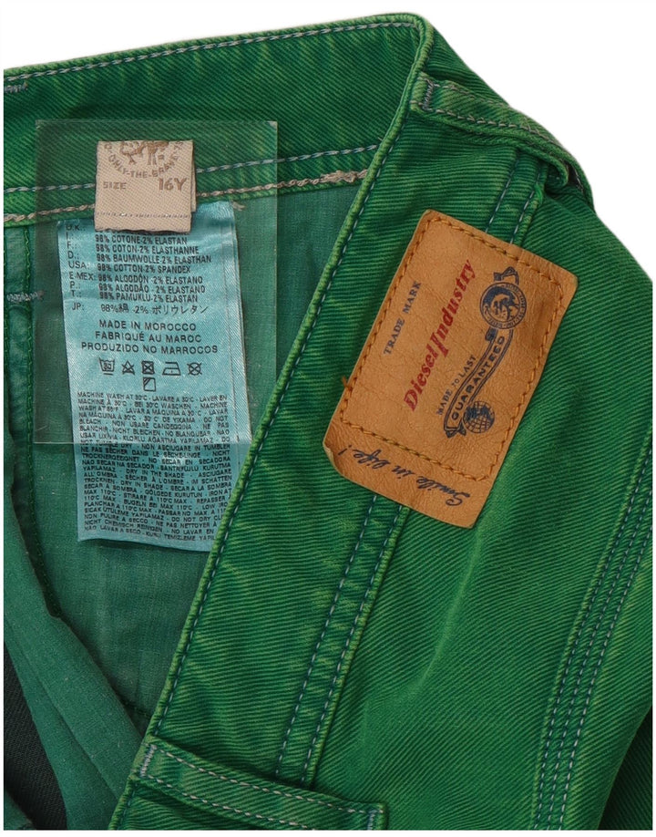 DIESEL Pantaloncini di jeans per ragazzi 15-16 anni W32 Cotone verde