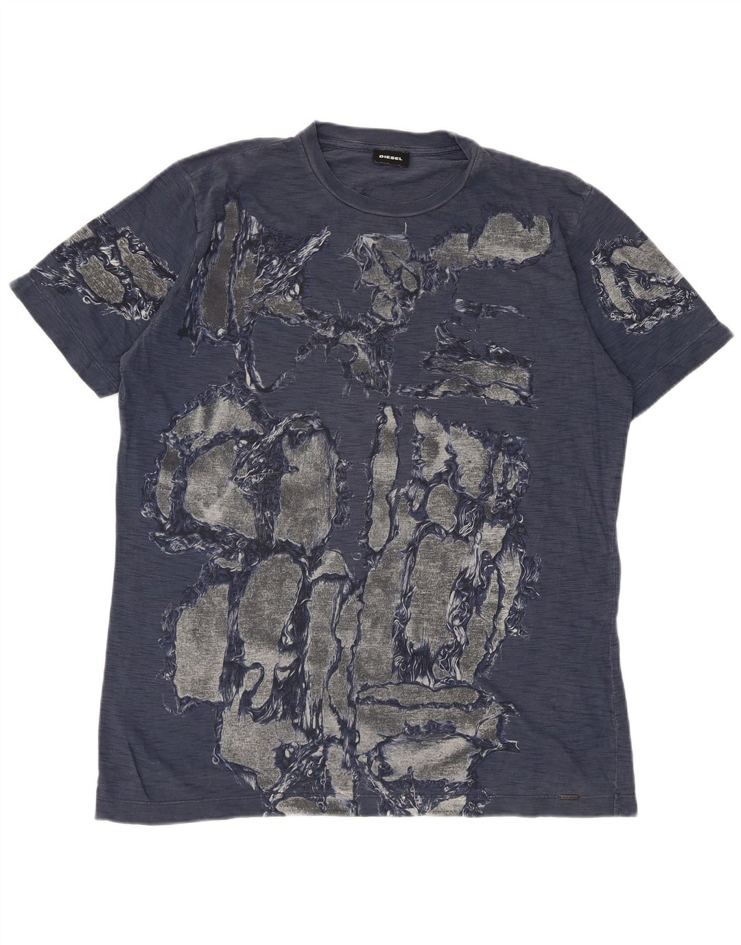 T-shirt grafica da uomo Diesel Top blu navy medio