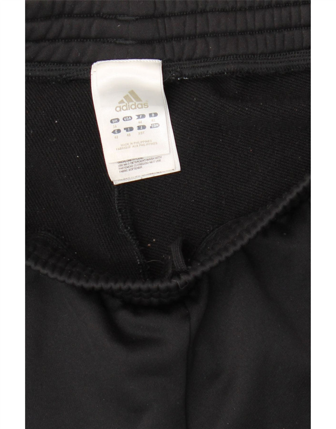 Pantaloni da tuta da donna Adidas UK 16 Large Nero Poliestere