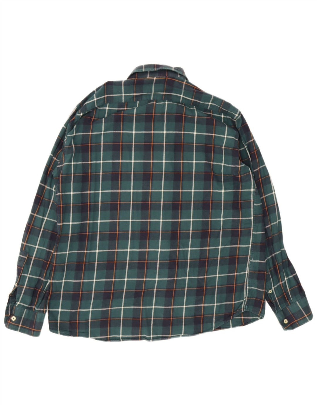 Camicia Carrera da uomo in flanella vestibilità regolare XL cotone a quadri verde