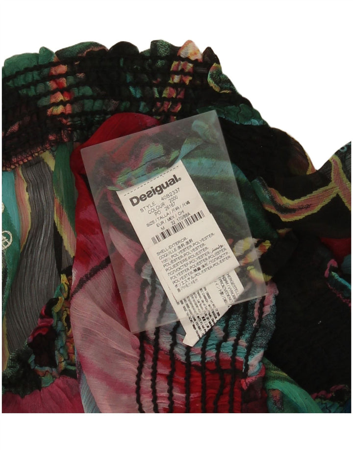 Desigual Top da donna con spalle scoperte con grafica UK 14 medio multicolore floreale