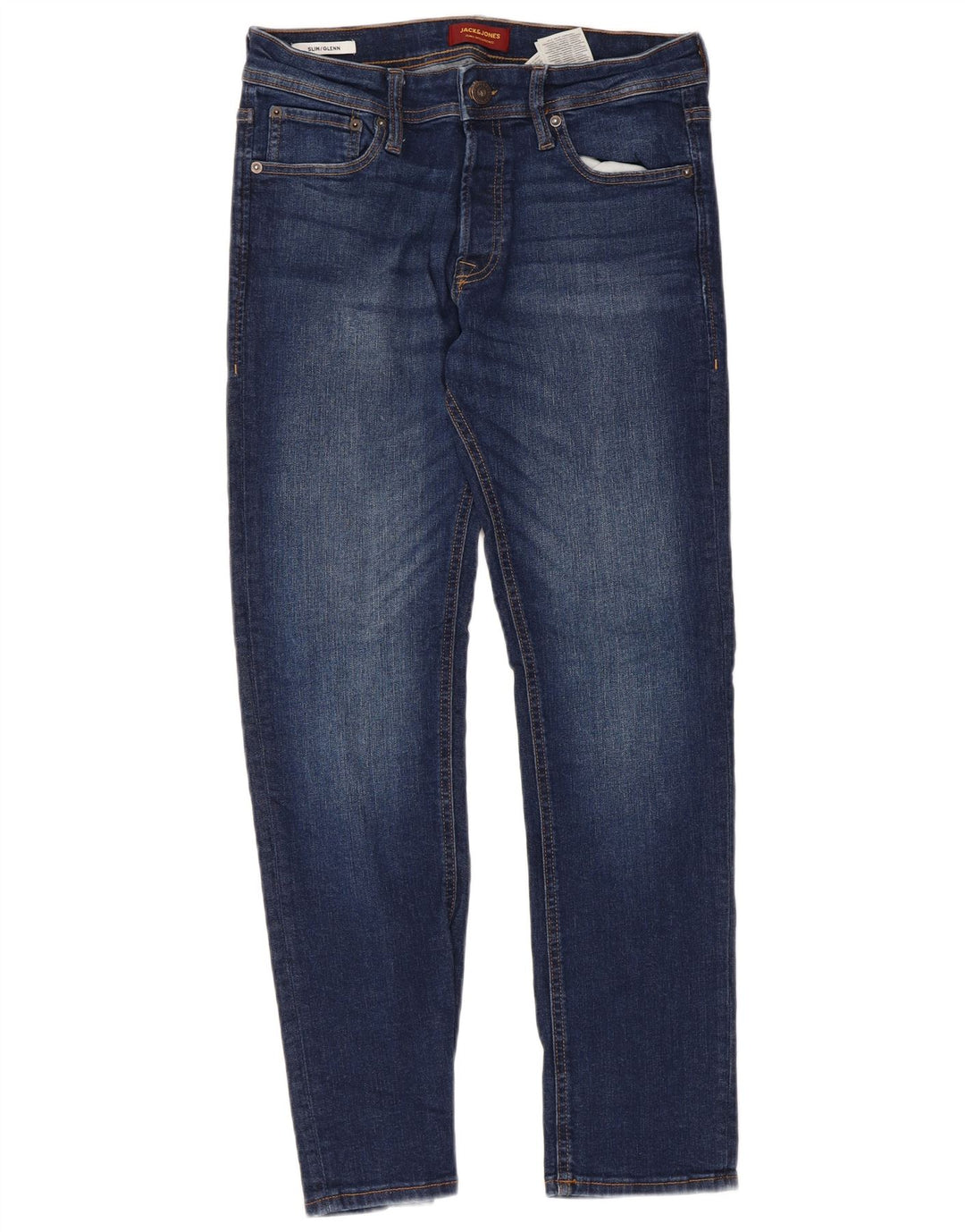 Jack & Jones Uomo GLENN Slim Jeans W32 L30 Cotone Blu
