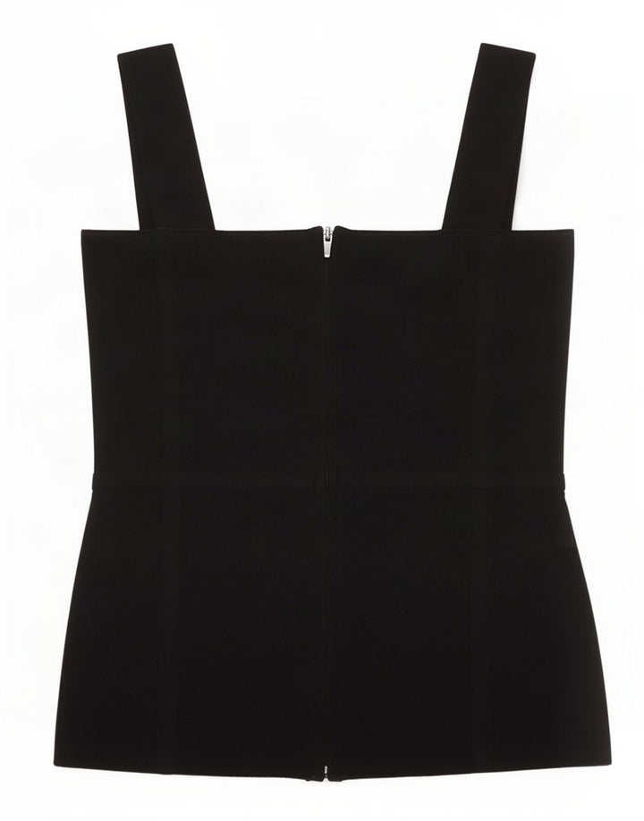 Top corto da donna Zara UK 8 piccolo in nylon nero