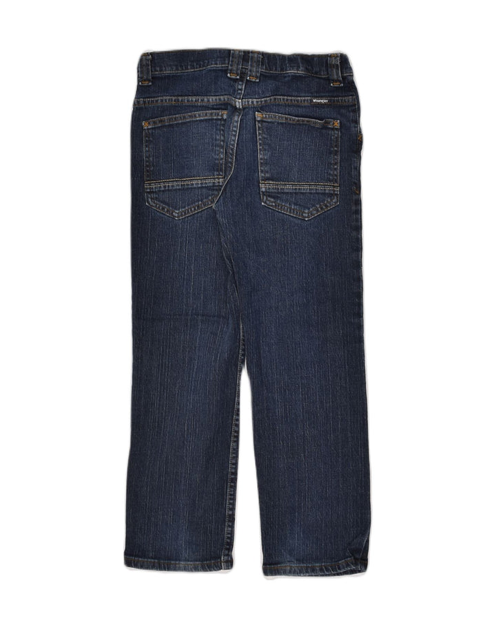 WRANGLER Boys Straight Jeans 9-10 Years W28 L24  Navy Blue Cotton | Vintage Wrangler | Thrift | Second-Hand Wrangler | Used Clothing | Messina Hembry 