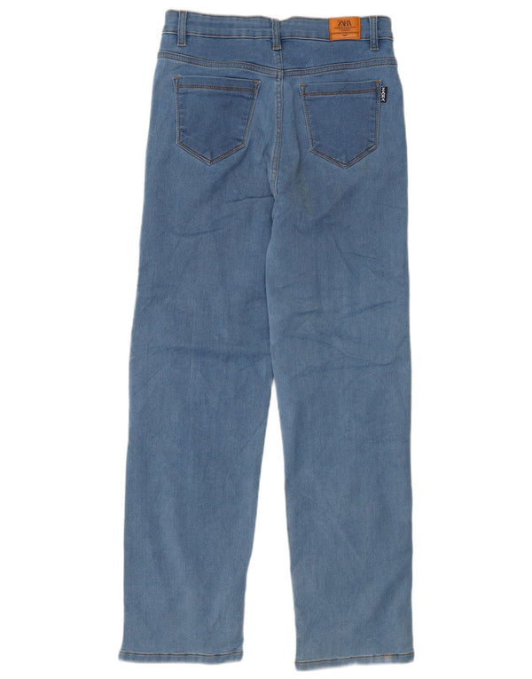 Jeans dritti da uomo Zara W30 L29 cotone blu