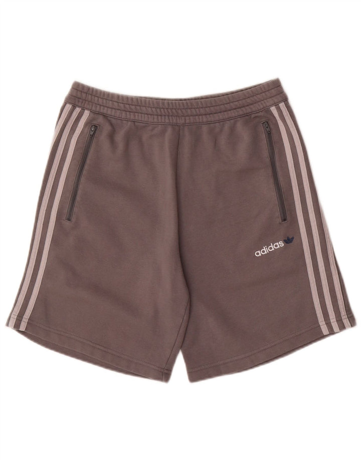 Pantaloncini sportivi Adidas da uomo di colore grigio medio