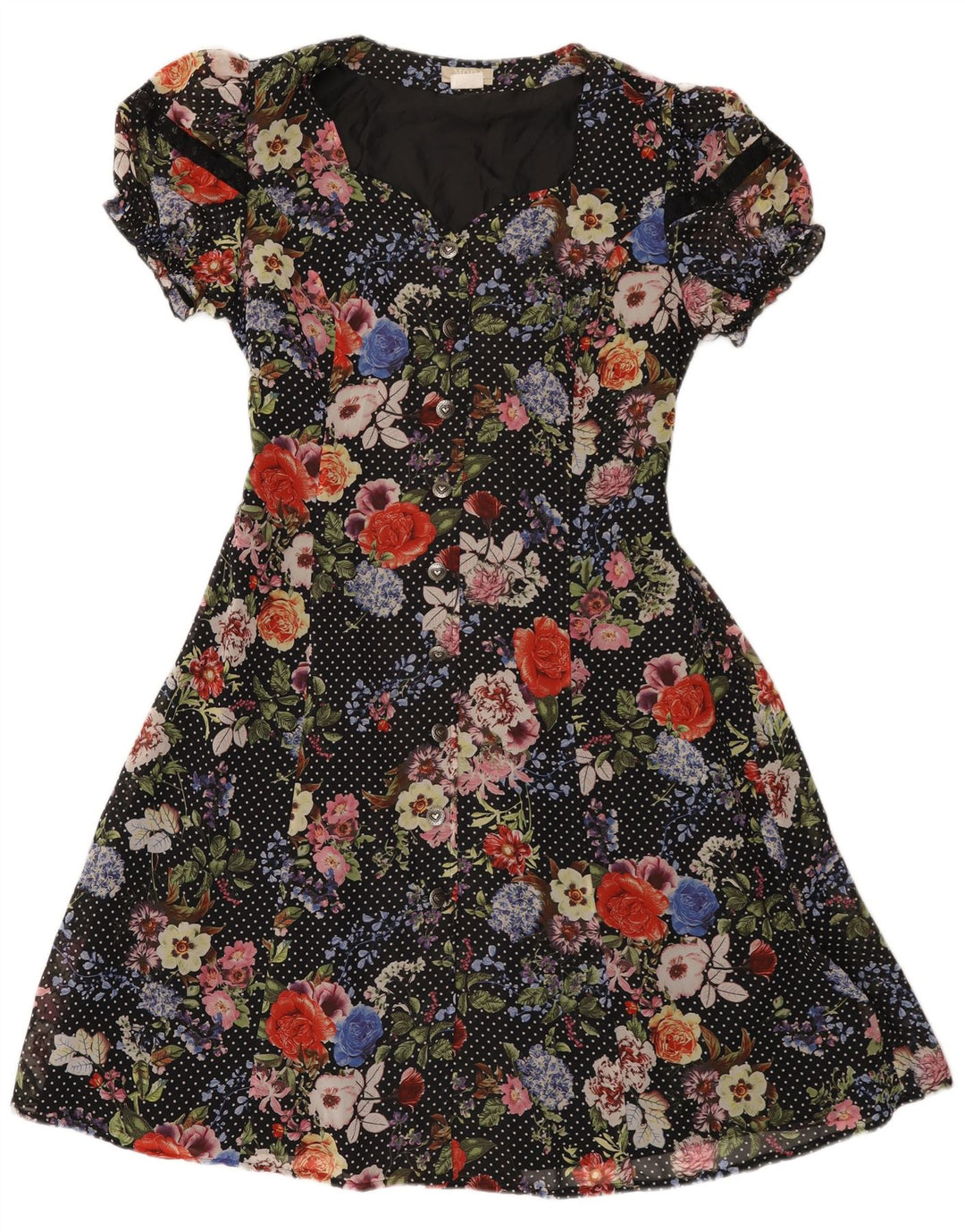 Abito a trapezio da donna Mona EU 42 Grande poliestere floreale multicolore