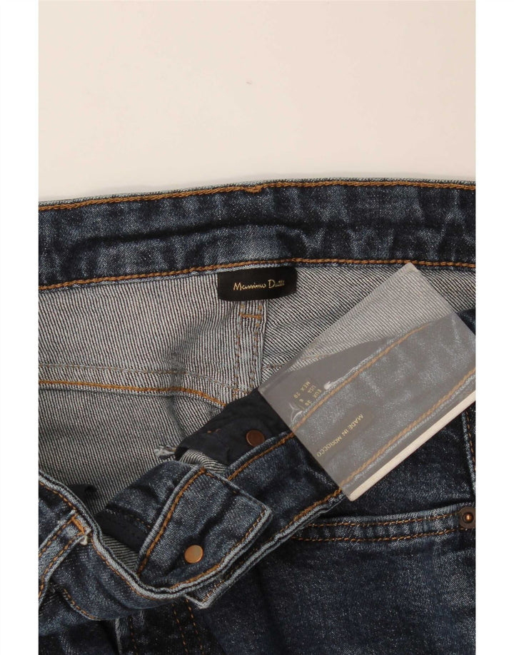 Jeans slim da donna Massimo Dutti EU 38 Small W28 L26 Blu navy