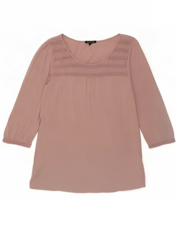Maglia da donna Massimo Dutti manica 3/4 UK 12 Rosa medio