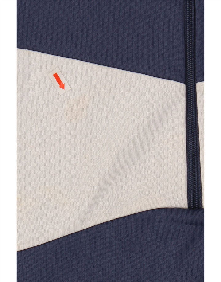 PUMA Felpa con grafica da donna Maglione UK 8 Small Blu navy Colourblock