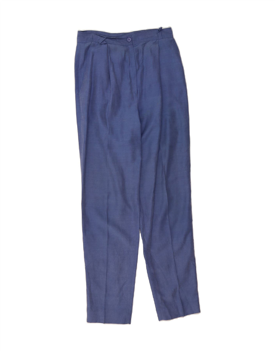 VINTAGE Womens Pegged Chino Trousers IT 44 Medium W30 L30 Blue Viscose Vintage Vintage and Second-Hand Vintage from Messina Hembry 