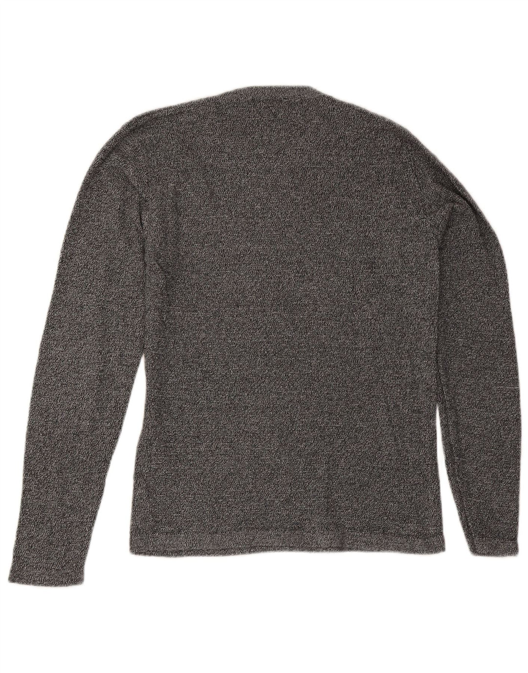 Maglione maglione girocollo da uomo Jack & Jones in cotone screziato grigio medio