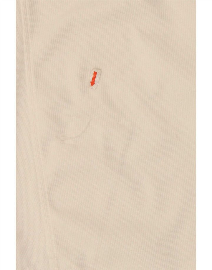 Polo Adidas da uomo UK 44/46 grande poliestere bianco