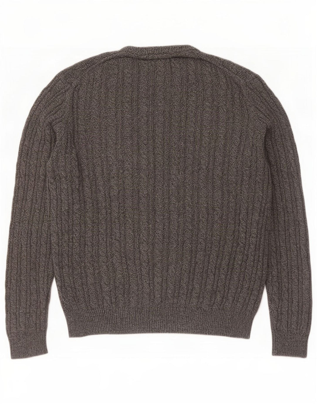 Maglione maglione girocollo da uomo Farah grande cotone grigio