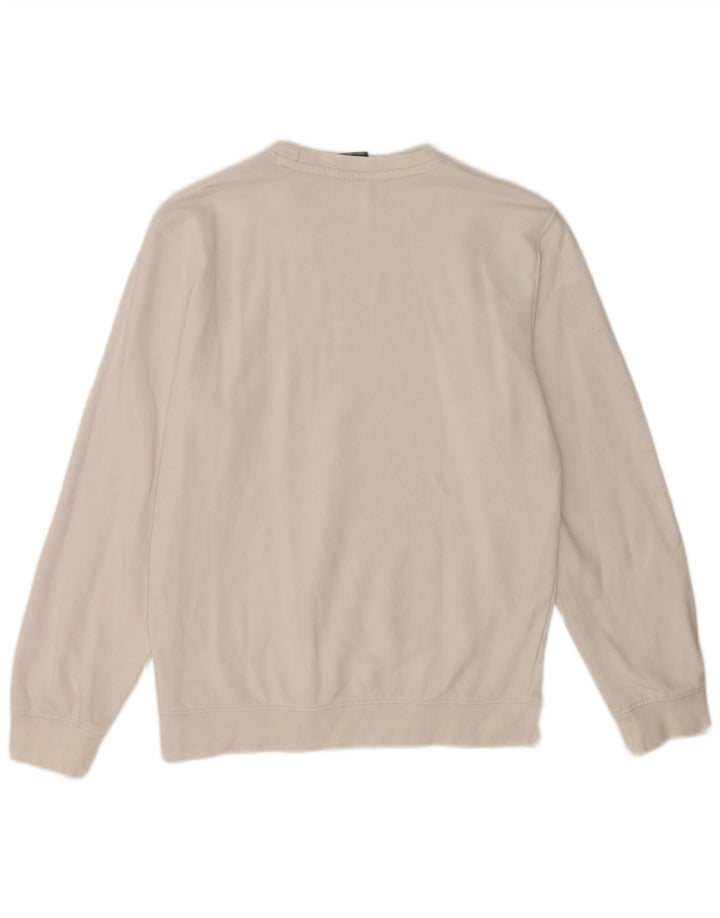 Felpa Champion da donna con vestibilità regolare, UK 14, cotone bianco medio