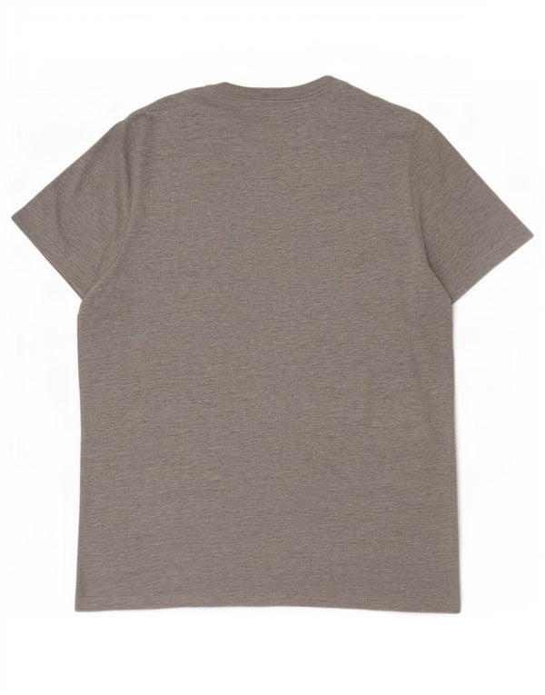 T-shirt grafica da uomo Tommy Hilfiger Top XL grigio chiazzato