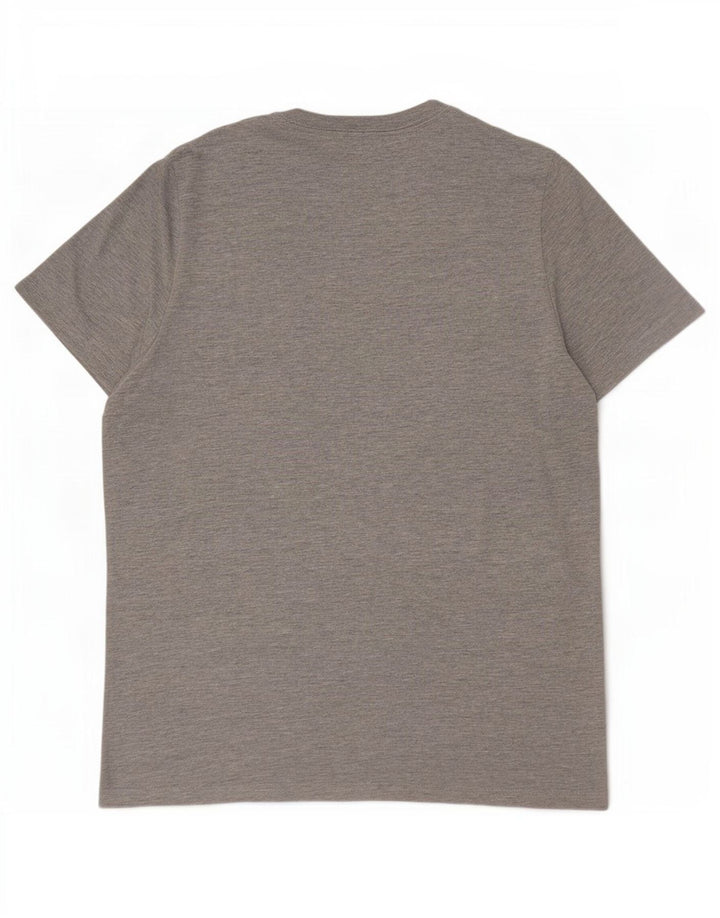 T-shirt grafica da uomo Tommy Hilfiger Top XL grigio chiazzato
