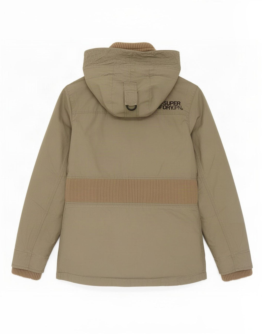 Giacca parka da donna con cappuccio Superdry UK 12 cotone kaki medio