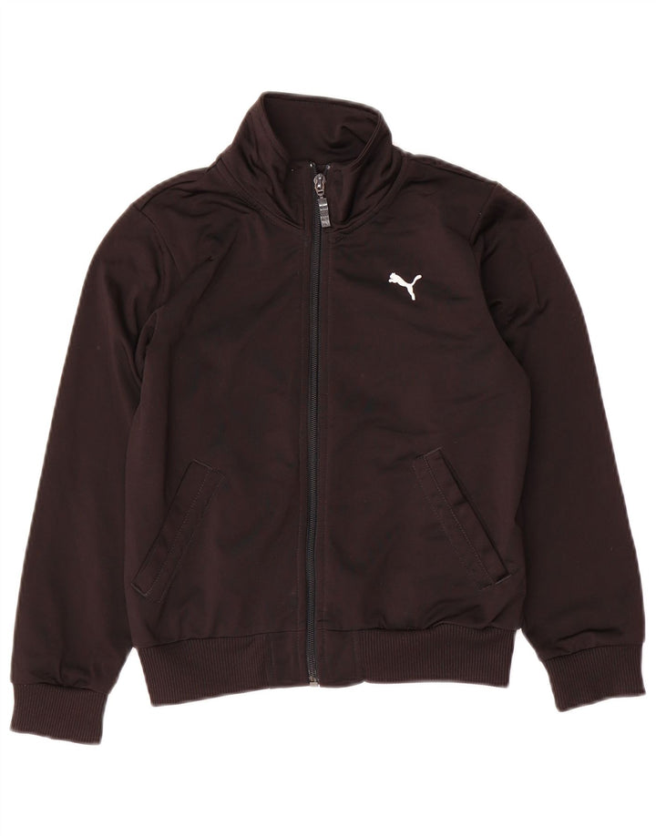 Giacca da ginnastica grafica PUMA da ragazzo 7-8 anni nera