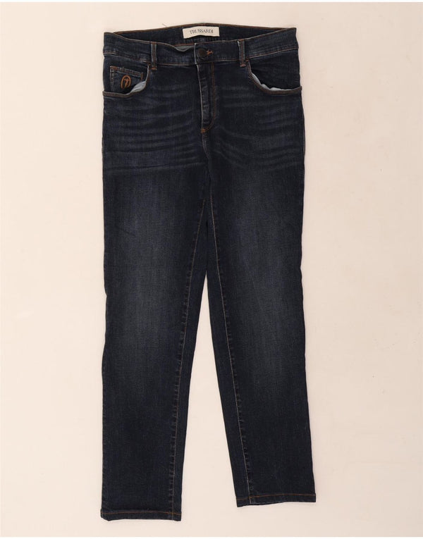 Jeans Skinny Uomo Trussardi W30 L28 Blu Cotone