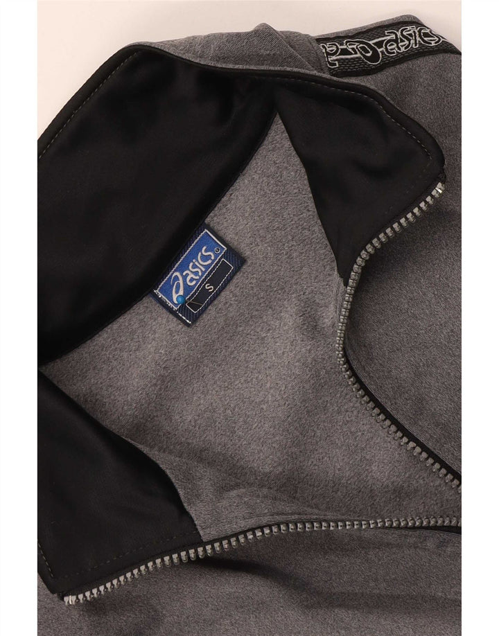 Giacca da ginnastica grafica da uomo Asics piccola grigia