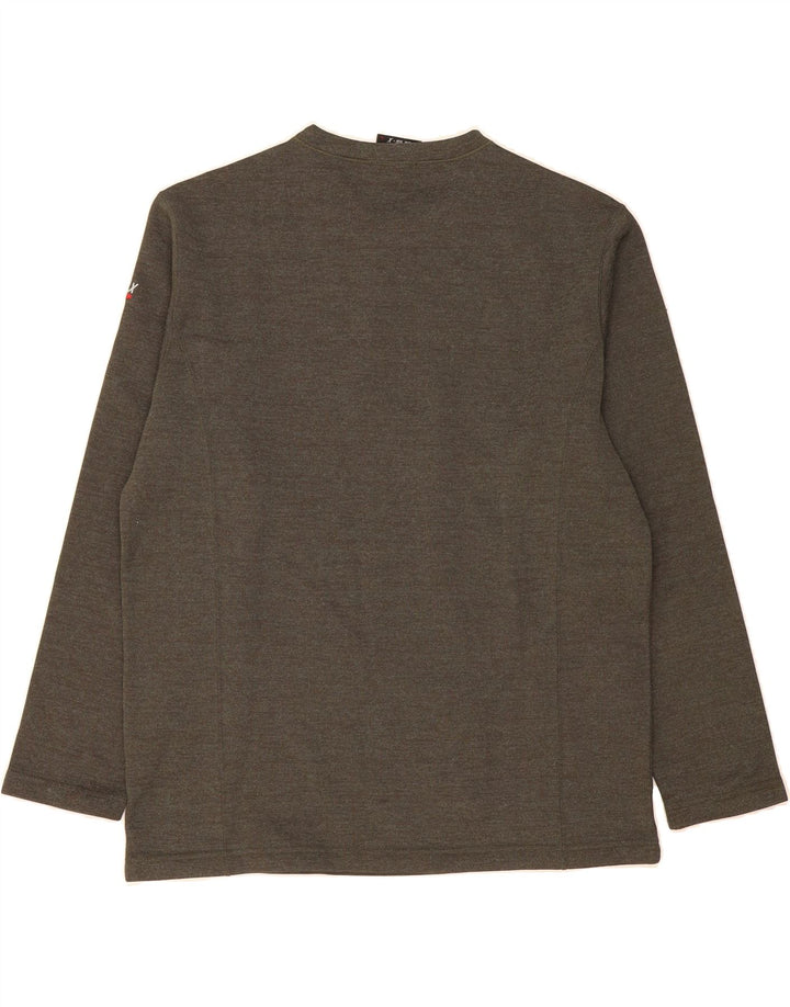 NORTH SAILS Mens Sweatshirt Jumper Large Khaki Polyester Vintage North Sails and Second-Hand North Sails from Messina Hembry 