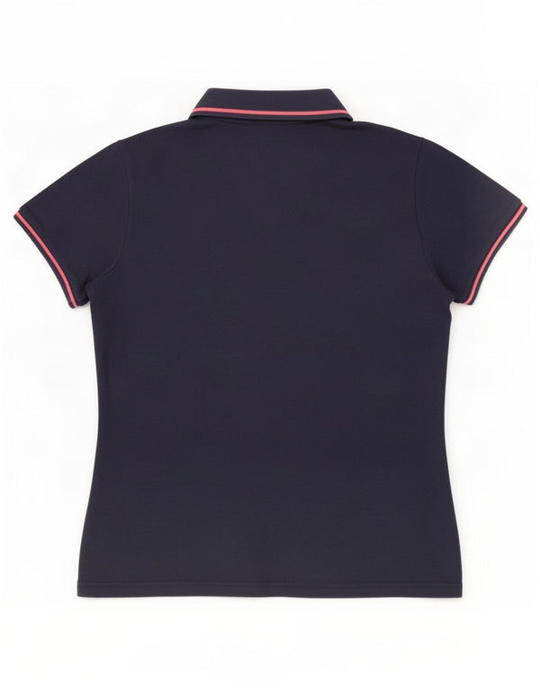 Polo Kappa da donna UK 14 grande in cotone blu navy