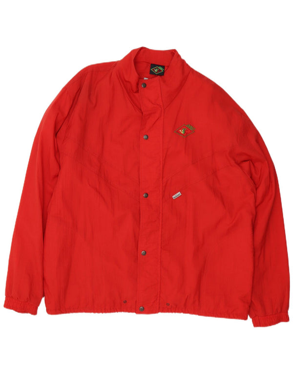 Giacca bomber da uomo vestibilità ampia Sympatex UK 42 XL rosso poliammide