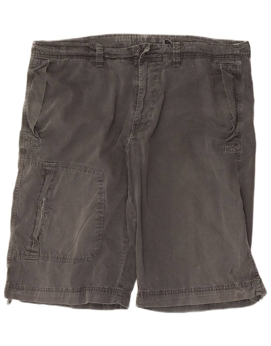 Pantaloncini cargo da uomo Murphy & Nye Sailmakers W40 XL in cotone grigio